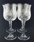 (4) NEW Towle Crystal LEYLAND Wine Glasses with Original Stickers, Austria