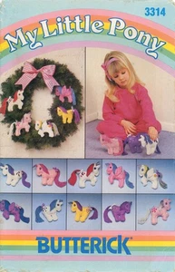 Butterick 3314 MY LITTLE PONY 5.5" Adornos 10 Estilos Moondancer, Starshine UC - Imagen 1 de 5
