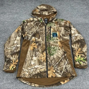 Realtree Jacket Mens Small Edge Camo Habit Scent Control Hunting Hooded Full Zip - Picture 1 of 8