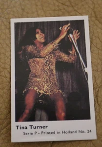 TINA TURNER 1974 DUTCH GUM PRINTED IN HOLLAND TRADING CARD - Picture 1 of 2