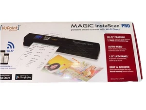 VuPoint Magic InstaScan Pro Wi-Fi Portable Smart Scanner PDSWF-ST48R-VP in RED - Picture 1 of 5