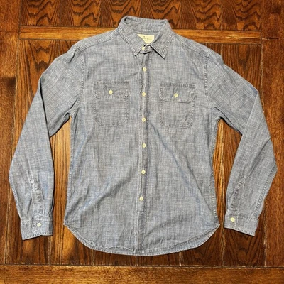 Imogene and Willie Shirt Mens Medium Light Blue Earl Chambray Made in USA - Image 1 of 4