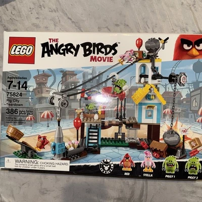 Nuevo set sellado de la película de Angry Birds 75824 Pig City Tear down 386 piezas Foto 1 de 4