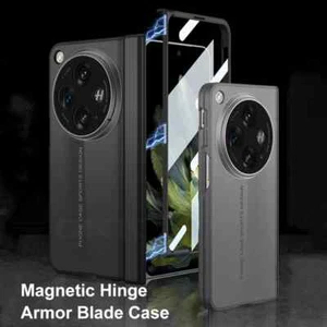 Para OnePlus Abierto Cuerpo Completo Bisagra Magnética PC Lente Estuche de Protección con Pantalla - Imagen 1 de 15