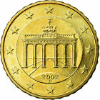 [#722557] Bundesrepublik Deutschland, 10 Euro Cent, 2002, VZ, Messing, KM:210