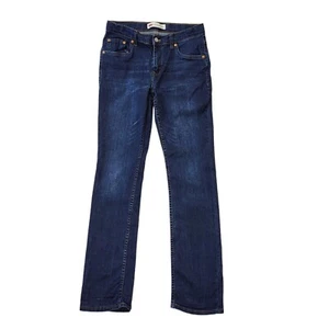 Levi's 512 Blue Slim Taper Denim Jeans UK Girl's Age 16 YRS W30 L30 G470 - Picture 1 of 5