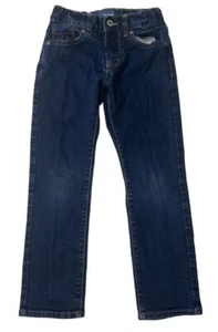 Preowned- Old Navy Athletic Straight Stretch Denim Jeans Boys (Size 7) - Picture 1 of 7