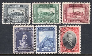5038 - Turkey 1929 - London Printing First with Latin Characters-Train -Used Set - Picture 1 of 2
