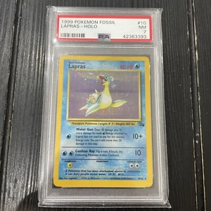 Pokémon TCG Lapras Fossil Holo PSA 7 - Picture 1 of 2