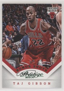 2013-14 Panini Prestige Green Bonus Shots /5 Taj Gibson #128