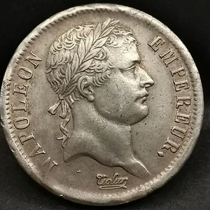 2 FRANCS ARGENT 1808 IN PARIS NAPOLEON TETE LAUREE FRANCE / SILVER - Picture 1 of 2