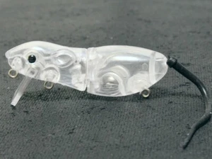10 cuerpos de señuelos de pesca articulados en blanco 2 1/2 pulgadas 0,3 oz señuelo sin pintar UPS873 - Imagen 1 de 3