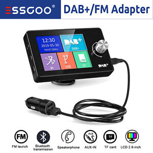 2,8 Zoll Digital DAB+ Autoradio Adapter Bluetooth USB TF Wireless FM Transmitter