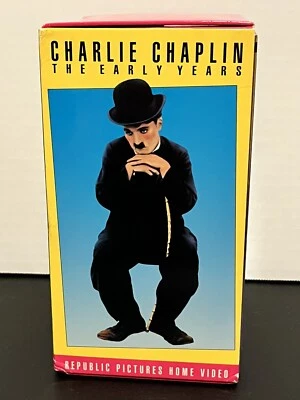 Charlie Chaplin Early Years Vol. 1-4 (1990) VHS Comedy 4 Tapes 1 Opened 3 Sealed Foto 1 de 4