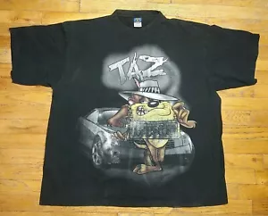 Camicia vintage 1995 Looney Tunes Taz XXL hiphop gangster rap cartone animato give me face - Foto 1 di 13