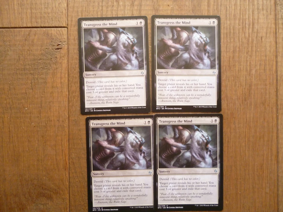 MTG 4 x Transgress The Mind uncommon Magic The Gathering Playset NM/LP  - Image 1 of 1
