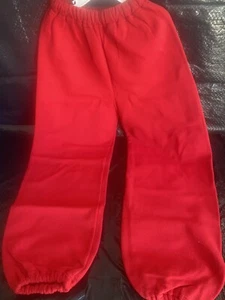 kids unisex Russell red sweatpants size 7 - Picture 1 of 3