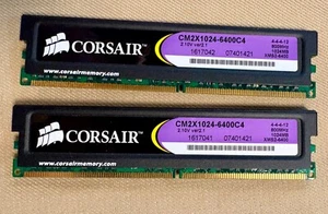 2GB 2x1GB PC2-6400 DDR2-800 Corsair CM2X1024-6400C4 XMS2-6400 Memory Kit ver2.1 - Picture 1 of 2