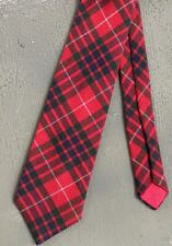 Clan Fraser Tartan Necktie—Hand Woven Wool—3.25” Wide