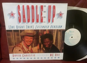 DAVID CHRISTIE Saddle Up (The Right Trip) 1990 UK 12 inch EX! remix & original - Foto 1 di 2