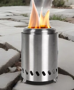 Yeenoon Mini Fire Pit stufa da tavolo senza fumo utilizza pellet o legna con custodia nuova con scatola - Foto 1 di 7