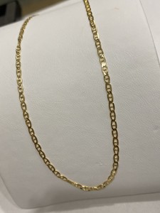 585 GOLD Stegpanzerkette,45cm lang,Halskette,neu+Etikett.Gelbgold.Kette