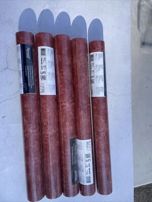 (5)Norwall Wallcoverings SD36106 Stripes & Damasks 3 Canvas Damask Wallpaper Red - Image 1 of 2