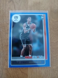 KESSLER EDWARDS BLUE ROOKIE CARD 2021-22 PANINI NBA HOOPS 246 BROOKLYN NETS