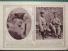 1915 WWI WW1 Stampa ~ Tsing-Tau Celebrations Tokyo Allied Comandanti Imperatore