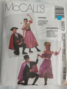 Patrones de Disfraz de Torero y Carmen Adultos McCall's 5072 Talla: XS 1990 - Imagen 1 de 2