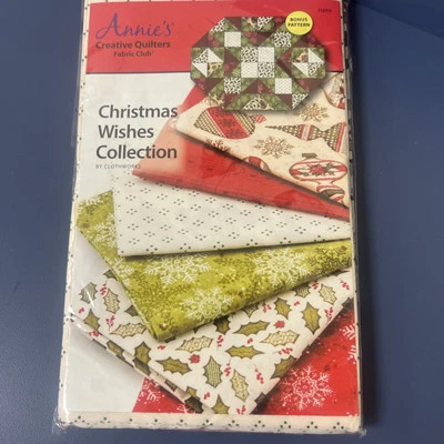 Annie's Holiday Quilters Club Christmas Wishes Collection jubilant Placemat 全新 — 第 1/4 张图片