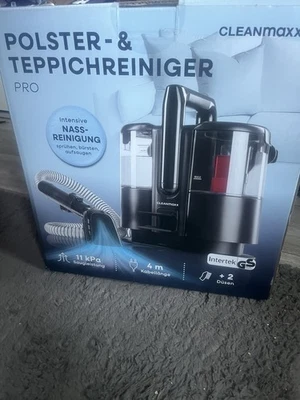 Ungeöffnet CLEANmaxx Pro Polster & Teppichreiniger für Polster, Auto 11kPa 400W - Bild 1 von 3