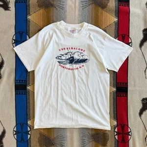 Vintage 90s USS Albacore Submarine T-Shirt Size Large Single Stitch Made In USA - Picture 1 of 6