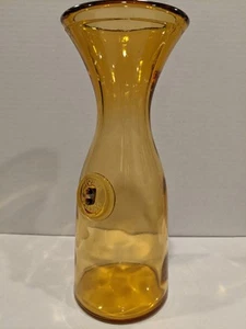 Vintage Misura ROMA Amber Glass Carafe 1 Litro Liter - Made in Italy - - Picture 1 of 3