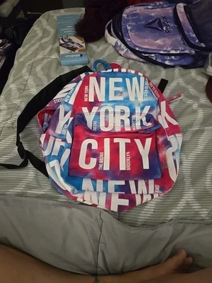 Robin Ruth Tie Dye Nueva York Mochila Bolso Libro Viaje Multicolor Nuevo Foto 1 de 4