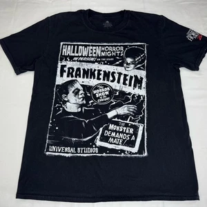 Frankenstein Universal Studios Halloween Horror Nights 2021 T-Shirt Black Large - Picture 1 of 8