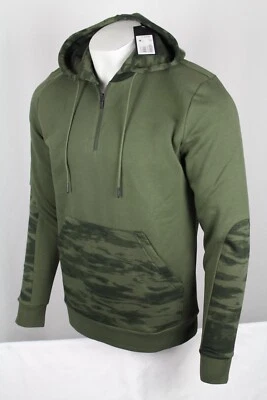 Oakley Men's Hoodie Camo Patch 1/4 Zip Sweatshirt Medium New Dark Brush - Image 1 of 4