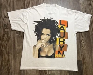 Vintage Lauryn Hill T-Shirt Singer schwere Baumwolle alle Größen weiß Unisex BL125 - Bild 1 von 7
