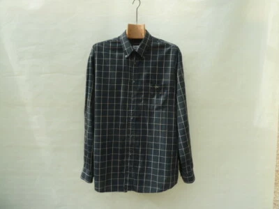 Lacoste Button Down shirt Men's Large Dark Blue 100% Cotton logoed Embroidered  - Image 1 of 4
