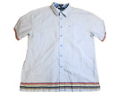 Vintage Tommy Hilfiger Shirt Adult Extra Large Button Up 80s Rainbow Border Mens