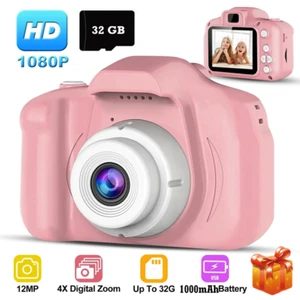 Digital Camera Mini 1080P HD Kids Camcorder Video Recorder Toy Gifts+32G TF Card - Picture 1 of 13
