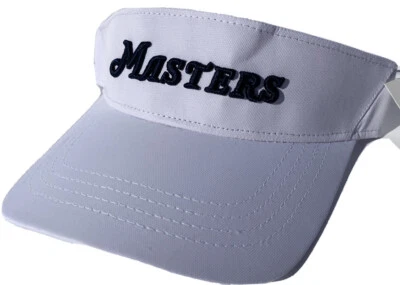 2025 MASTERS WHITE PERFORMANCE VISOR HAT AUGUSTA NATIONAL GOLF ADJUSTABLE NEW - Image 1 of 3