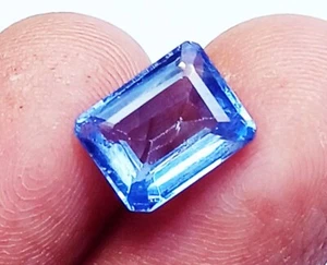 Loose Gemstone Natural Blue Sapphire 3.15 Ct Certified With Free Gift - Picture 1 of 7