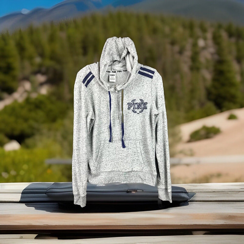 UNDERCOVER Felpa con cappuccio Victoria's Secret rosa pile donna M grigio erica 1 4 cerniera ricamata