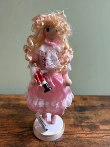 Clara Wood Nutcracker, Ballet 2014 Collectible Pink Ballerina Nutcracker 13” - Picture 1 of 10