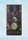 Lodge Decor Veteran American Flag Eagle Patriotic Metal Tin Sign