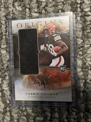 2023 Panini Origins CEDRIC TILLMAN Rookie Patch Auto  RPA #RJJA-CTI Browns - Image 1 of 4