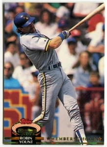 1992 Topps Stadium Club Members Choice #607 Robin Yount Milwaukee Brewers - Picture 1 of 2