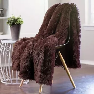 Plush Plaid Blanket Fleece Teddy High Quality High Pile Super Soft and Pleasant - Picture 1 of 7