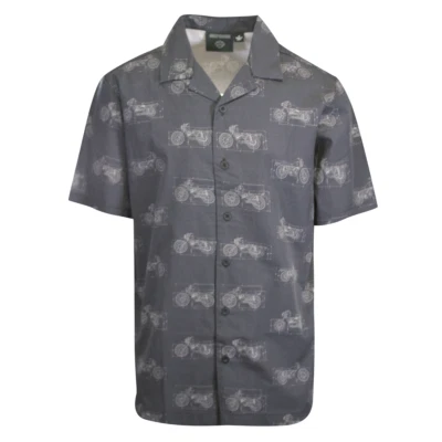 Camisa para hombre Harley-Davidson gris oscuro con estampado personalizado S/S (S61) Foto 1 de 4